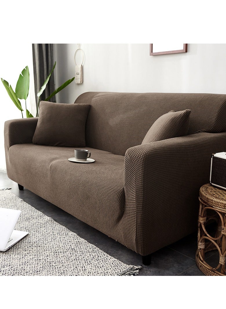 DUNISO Two-seater Sofa Cover,High weight fully wrapped elastic sofa cover with Corn silk fabric,Sofa protective cover, anti slip cover, furniture protector,Suitable for various places,for Kids,pet,whole family rest on top of it - Image 3