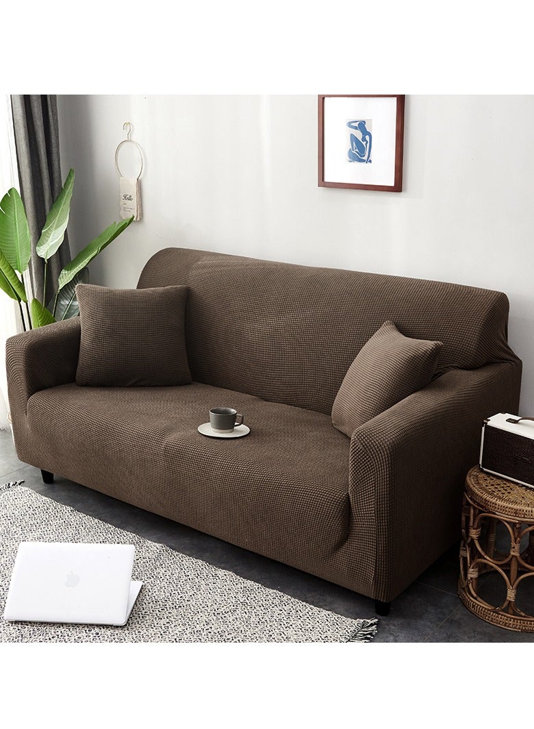 DUNISO Two-seater Sofa Cover,High weight fully wrapped elastic sofa cover with Corn silk fabric,Sofa protective cover, anti slip cover, furniture protector,Suitable for various places,for Kids,pet,whole family rest on top of it - Image 4