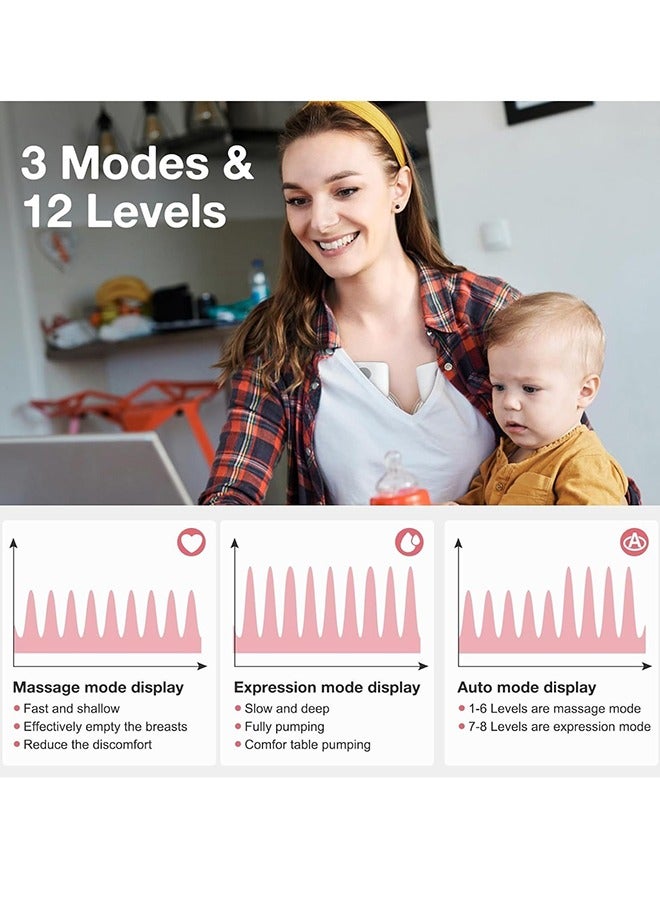 مضخة واحدة كهربائية S12A، محمولة، شاشة ذكية، 3 أوضاع، و12 مستوى - Image 5