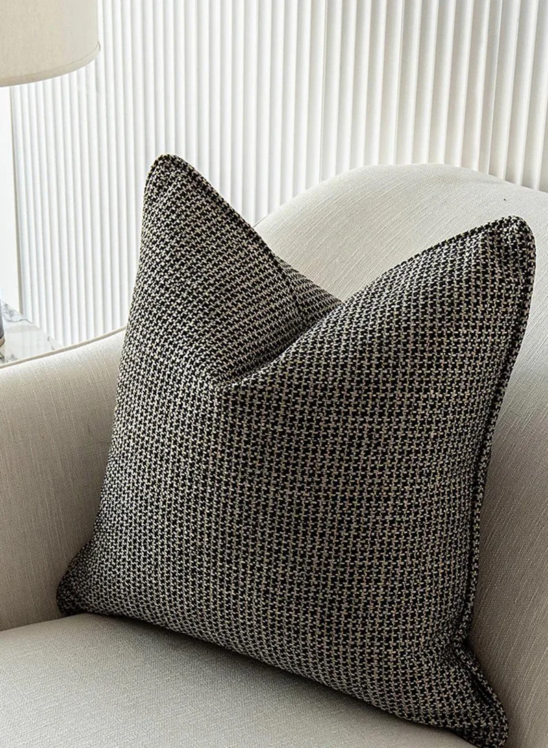 KNOT HOME Cushion Hugo Steele (with filler) Pillow Knot Home Cover Set for Modern Sofa Contemporary Living Room Bedroom and Office Soft Washable