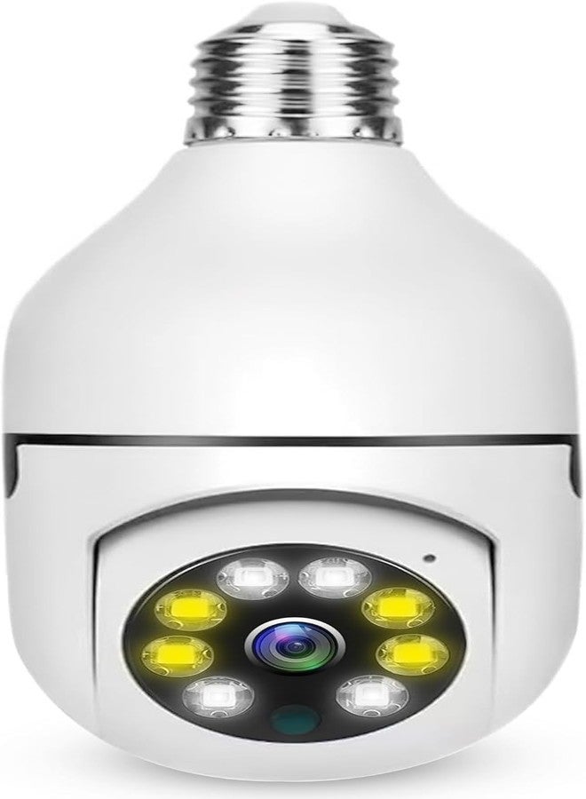 RJ Bulb Cam – Indoor Surveillance with Motion Detection, WiFi Streaming & Recording – 360° View, 2-Way Audio, Home Monitoring System for Pets & Babies - Image 1