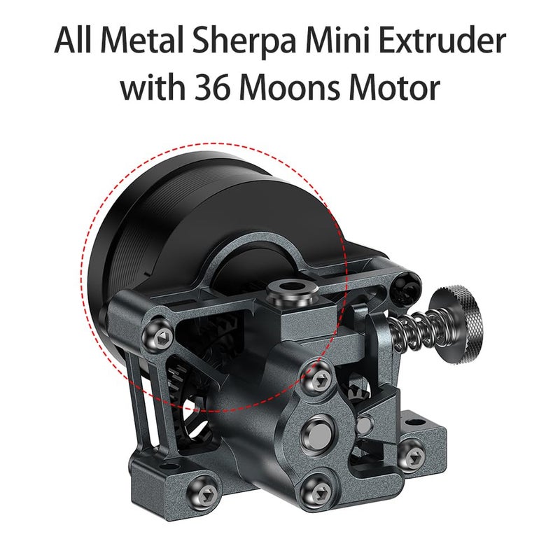 CNC All Metal Sherpa Mini Extruder Kit High Temperature Resistant Lightweight Without 36 Moons Motor - Image 4