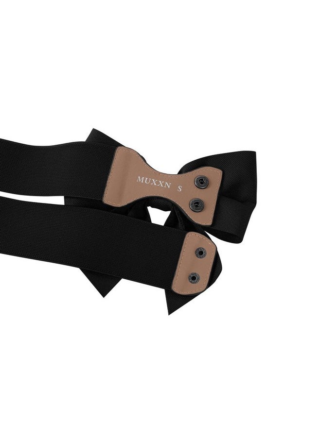 MUXXN - Ladies Classy Plus Elastic Wasit Belts For Dress (Black L) - Image 1