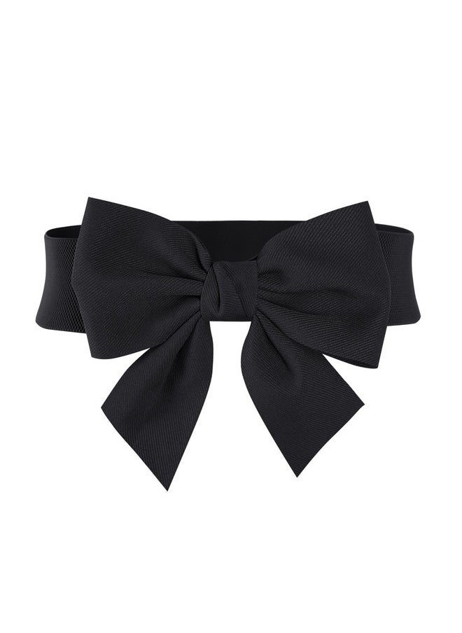 MUXXN - Ladies Classy Plus Elastic Wasit Belts For Dress (Black L) - Image 1
