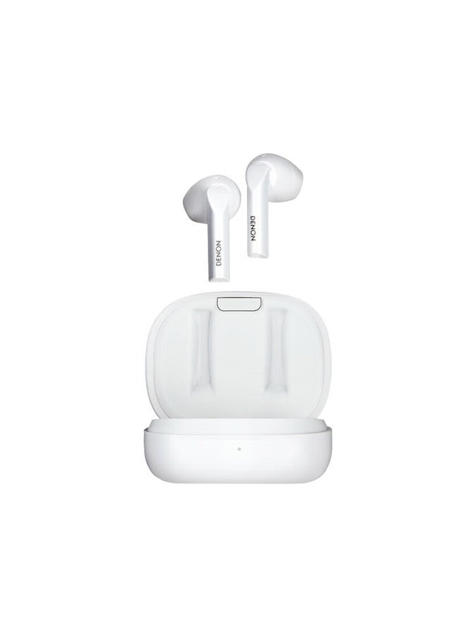 Denon (Denon) Ah-C500W True Wireless Bluetooth Earphones Half In-Ear Sports Bluetooth 5.3 High-Quality Call Earphones Long Battery Life White - Image 3