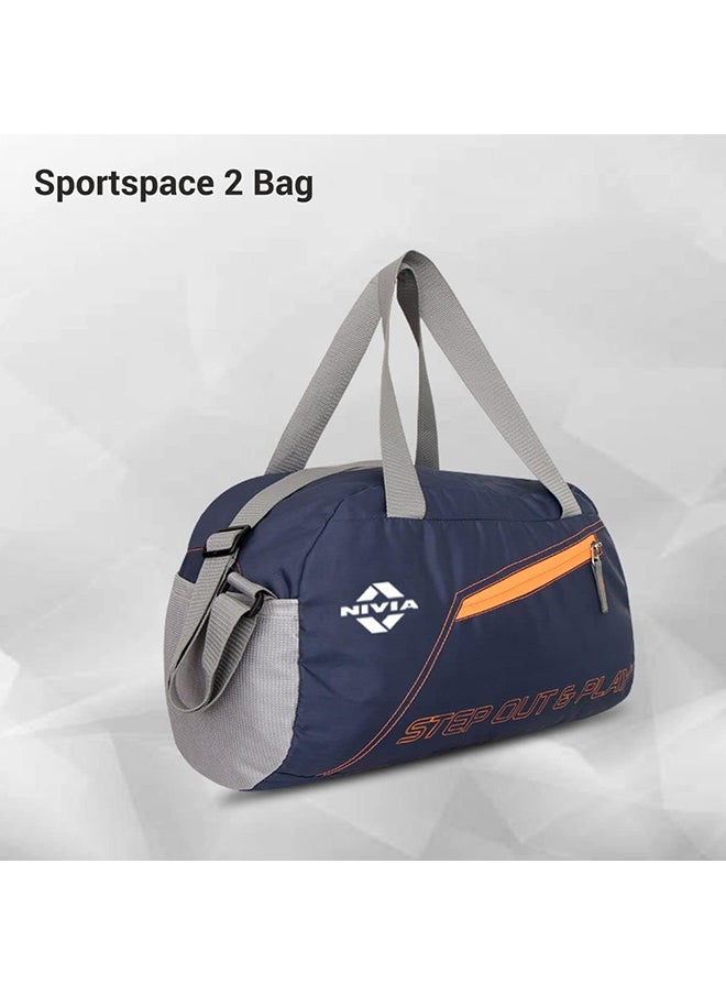 Nivia - Sportspace-2.0 Gym Bag | Polyester | Junior |  Shoulder Bag | Fitness Bag | Sports & Travel Bag | Kit Bag | Separate Shoes Compartment | Unisex Gym Bags | Men & Women - Image 1