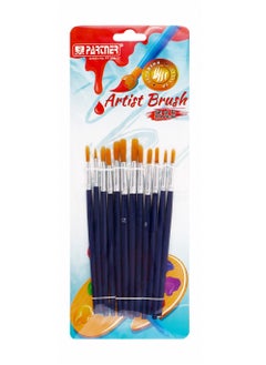 PARTNER 12-Piece Round Tip Artist Brushes 