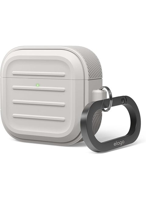 Armor Hang Compatible With Airpods 4 Case Cover 2024 With Carabiner Stone