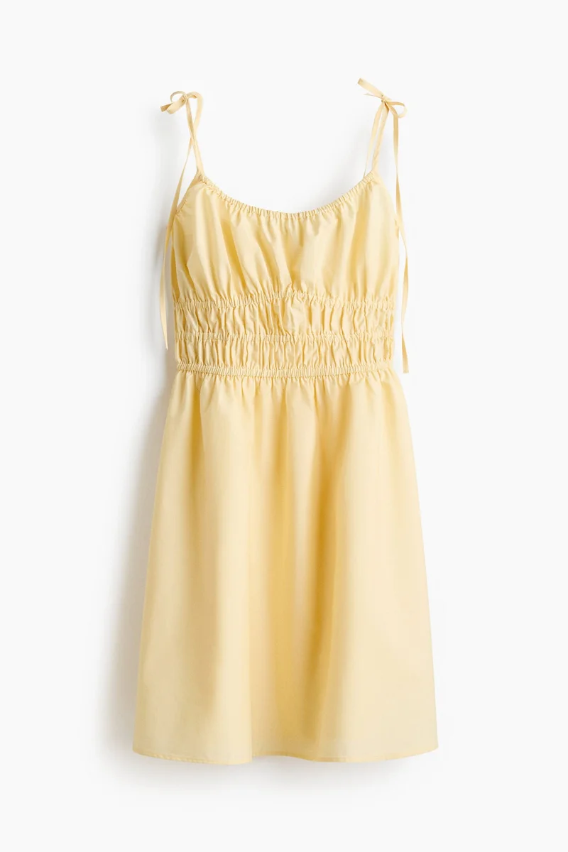 Tie-strap cotton dress