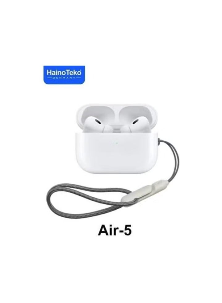 Haino teko air 5 Germany Wireless In-Ear Bluetooth For iPhones And Androids White, Haino Teko Air 5 Wireless Earphone - Image 1