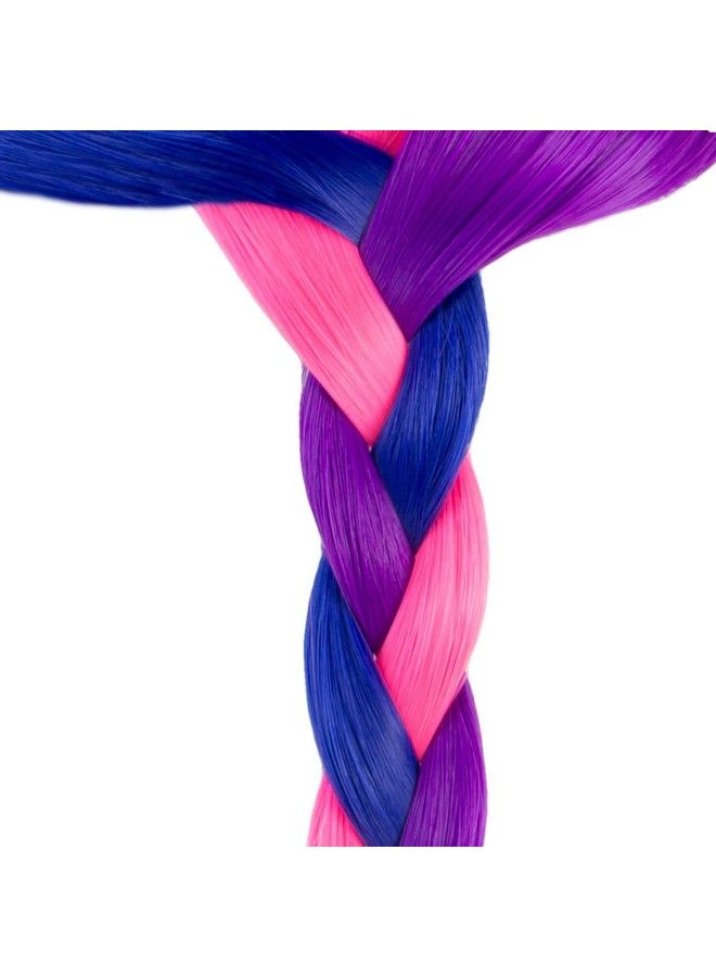 Sophia's Doll Clip In Hair Pieces Set Of 3 With Hot Pink Blue And Purple Straight Hair Clips ; 18 Inch Doll Hair Care Accessory Set Of 3 Hair Clips - Image 3