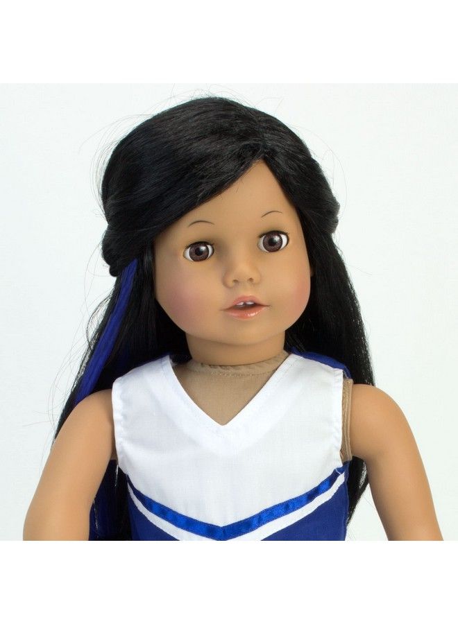 Sophia's Doll Clip In Hair Pieces Set Of 3 With Hot Pink Blue And Purple Straight Hair Clips ; 18 Inch Doll Hair Care Accessory Set Of 3 Hair Clips - Image 4