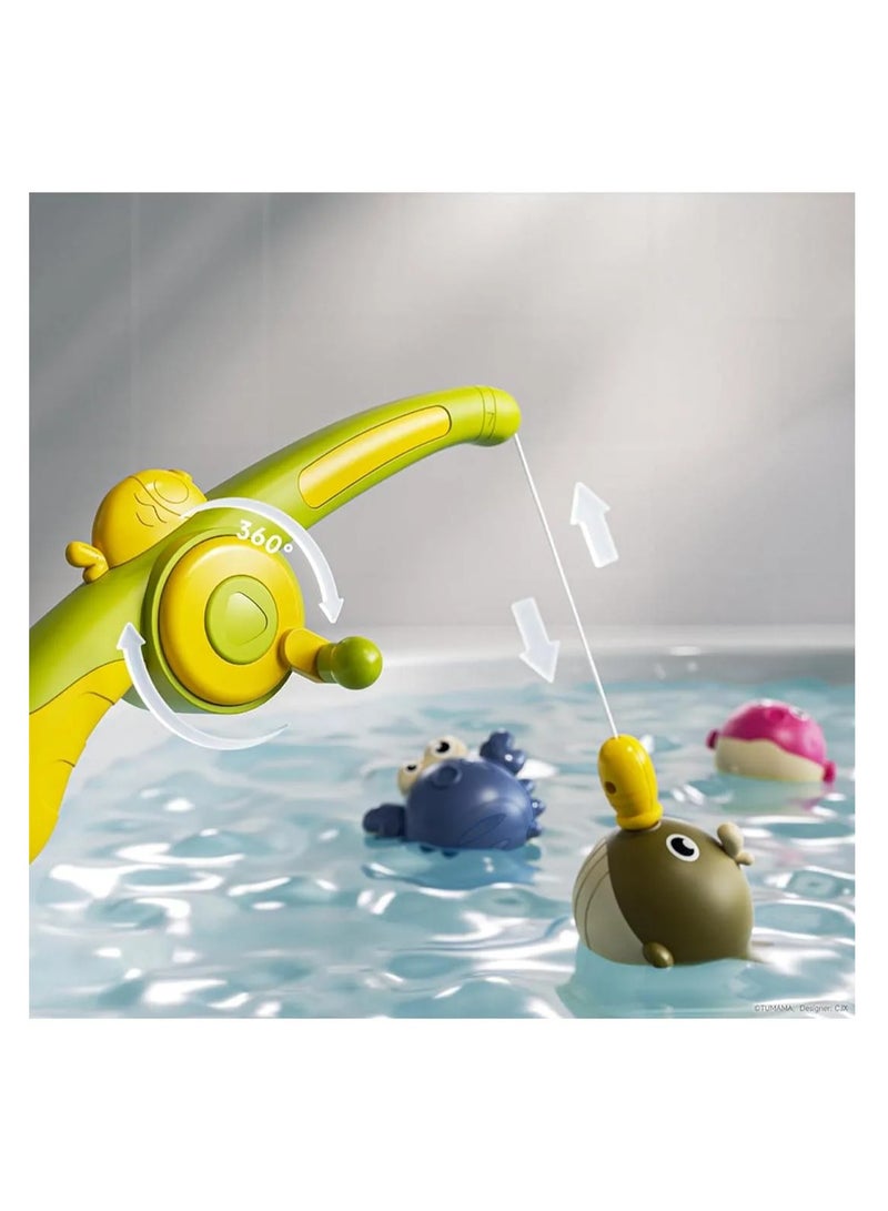 TUMAMA KIDS TUMAMA Magnetic Bath Fishing Toy Set for Toddlers with Rod, Net & 3 Fish, Non-toxic BPA-Free ABS, Enhance Coordination Skills - Image 2