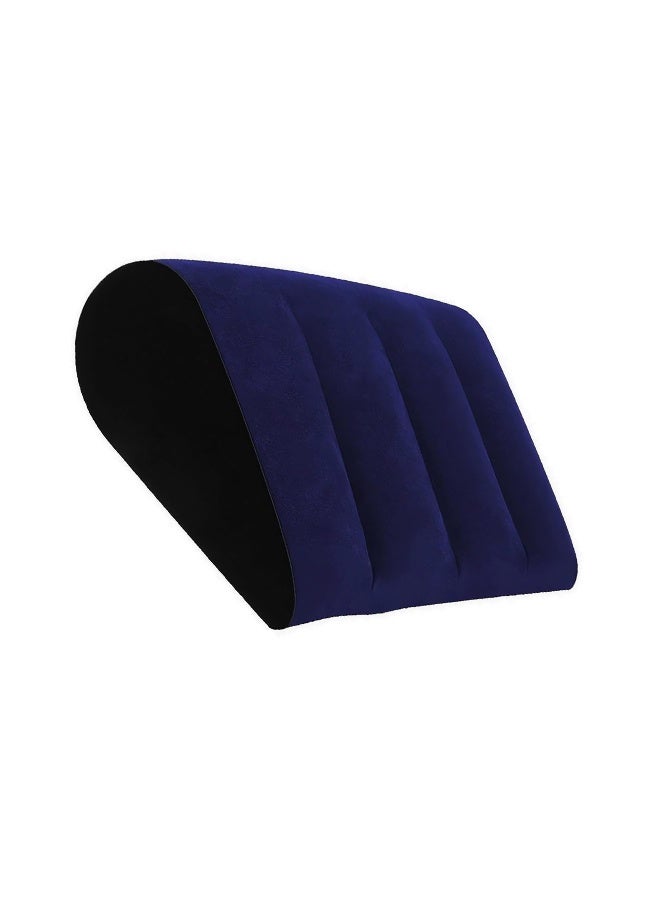 GNAFOTU Inflatable Wedge Pillow, Traveling Pillow, Surface Flocking for Sleeping Traveling Yoga,Blue - Image 1