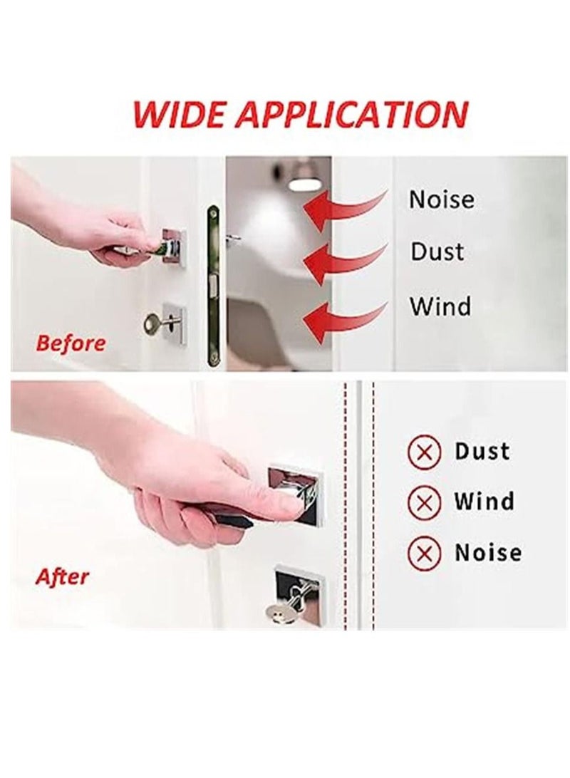 Weather Stripping Door Seal Strip Self Adhesive D-Shape Foam Sealing Tape for Door Frame Window Insulation (20Ft, Black)  - Image 3