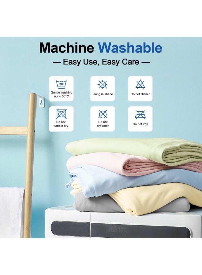 PHF PHF Reversible Double Cooling Blanket Queen Size, Ultra Soft Arc-Chill Q-Max>0.5 Thin Summer Single Layer for Hot Sleepers,Breathable Lightweight Portable Silky for Home Office Travel Car, Gross Green  - Image 4
