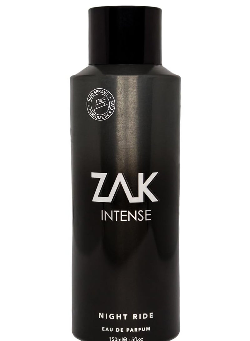 Zak Intense Night Ride Eau De Parfum For Men150 Ml