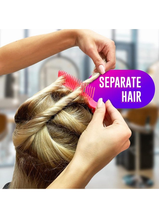 Colortrak Hair Sectioning Grip Clips (2 Pack) for Efficient Coloring, Cutting, and Styling - Brush-Like Top, Sectioning Bottom - Image 3