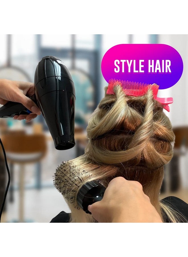 Colortrak Hair Sectioning Grip Clips (2 Pack) for Efficient Coloring, Cutting, and Styling - Brush-Like Top, Sectioning Bottom - Image 4