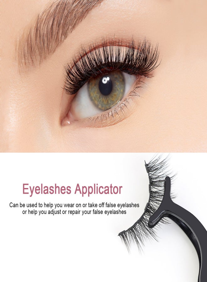 ماغيفي رموش صناعية مغناطيسية طبيعية سميكة مع ملقط وكحل - Image 4