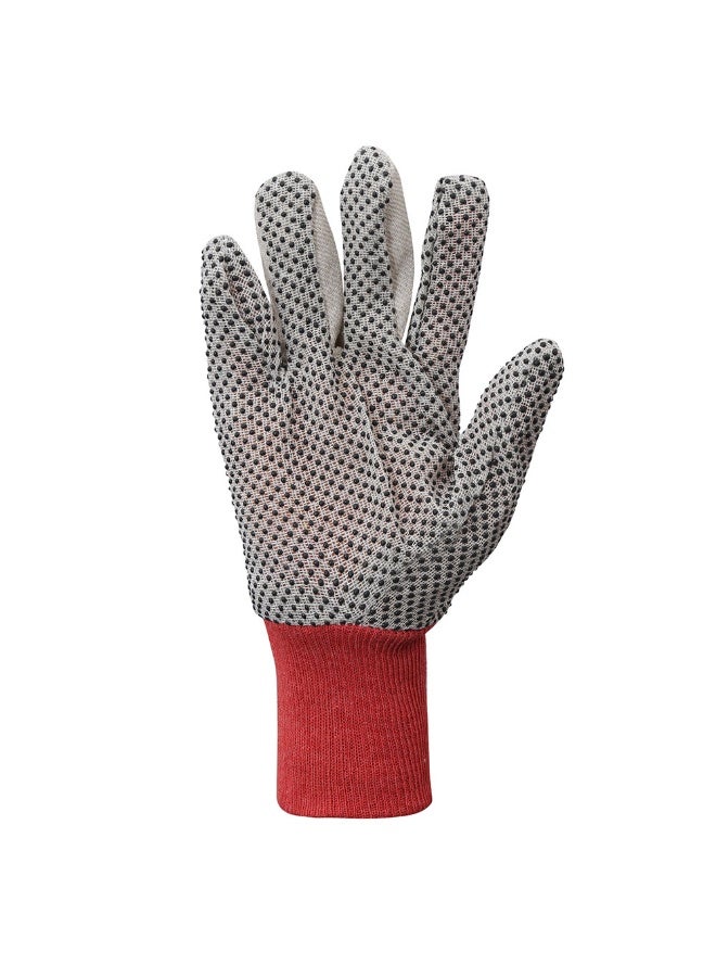 Vaultex Vaultex VDD PVC Dotted gloves White/Red, 751gm/Pack 12 Pairs/Pack  - Image 2