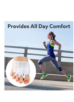 SYOSI Gel Metatarsal Pads, Ball of Foot Cushions with Breathable Honeycomb Toe Separator Neuroma Callus Metatarsal Foot Pain Relief Bunion Forefoot Cushioning Relief Women 3Pairs  - Image 2