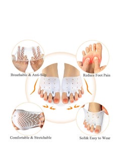 SYOSI Gel Metatarsal Pads, Ball of Foot Cushions with Breathable Honeycomb Toe Separator Neuroma Callus Metatarsal Foot Pain Relief Bunion Forefoot Cushioning Relief Women 3Pairs  - Image 4