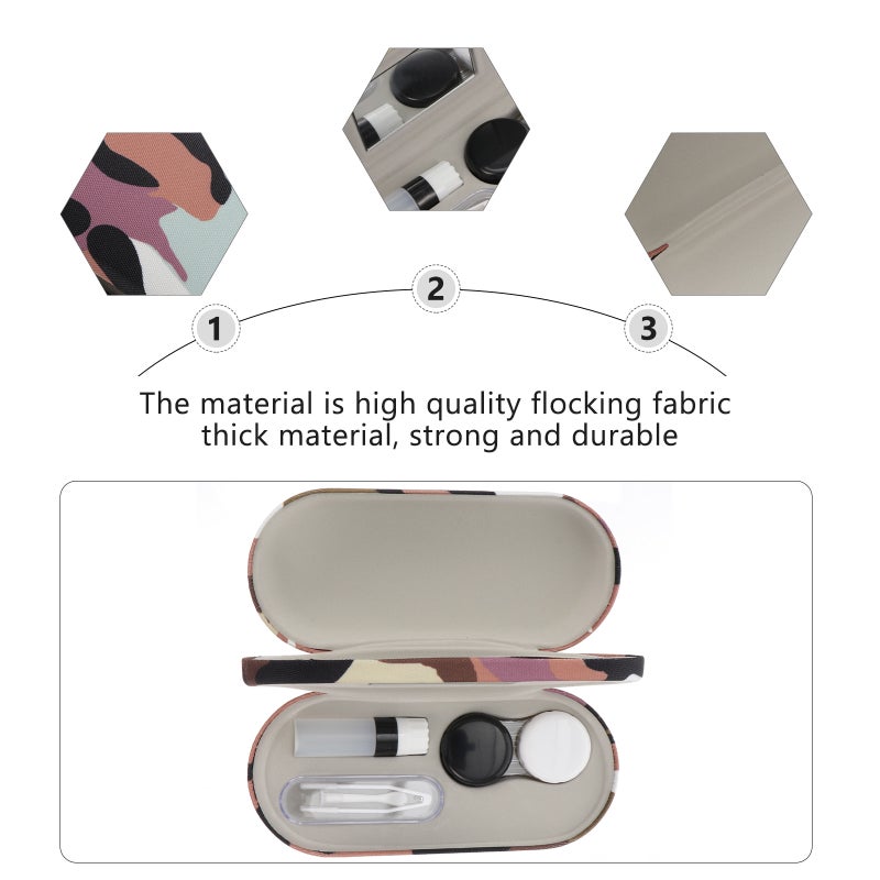 1 Set Camouflage Lens Case 2 in 1 Double Sided Portable Glasses Case - Image 3