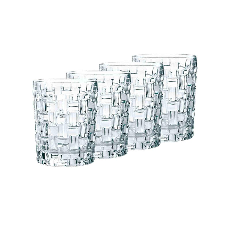 Nachtmann Dancing Stars Bossa Nova Collection Whiskey Tumblers | Set Of 4 Clear Crystal Glass For Scotch  Cocktail  Liquor Or Bourbon | 11 Ounce | Dishwasher Safe - Image 1
