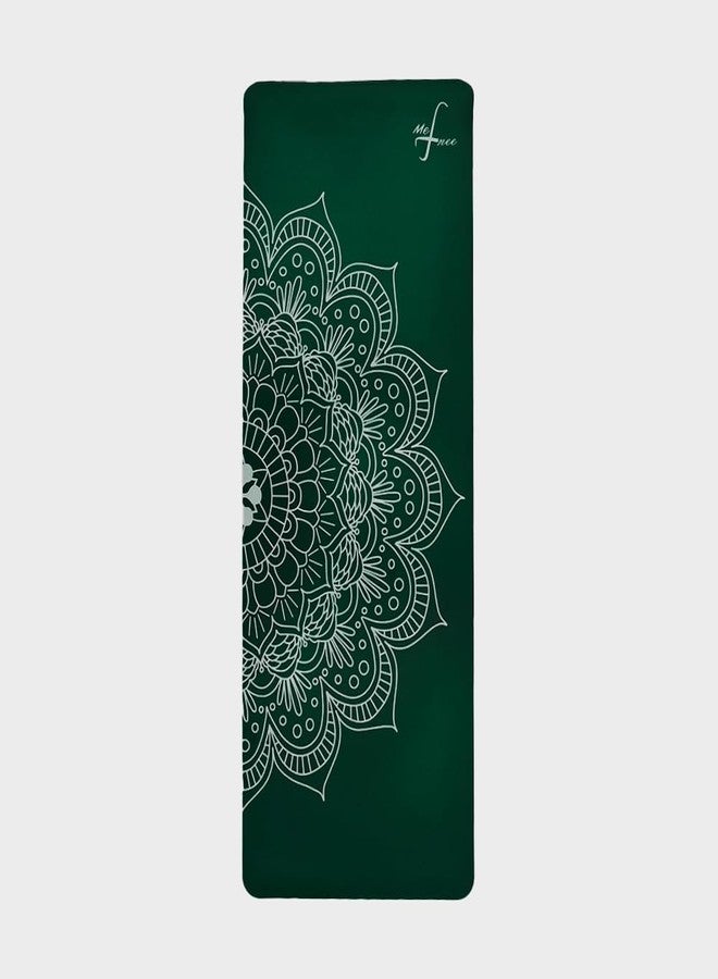 MeFree Natural Rubber Yoga Mat - Eco-Friendly PU Top Layer for Superior Grip & Comfort - Non-Slip, Sweat-Resistant for Yoga, Pilates & Fitness - 4.5mm Thick, Anti-Tear Design (Green) - Image 1