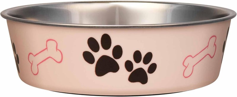 Loving Pets Bella Bowls, Dog Bowls, Medium-Paparazzi Pink - Image 1