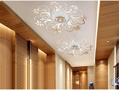 MEYA European Mirror Sticker for ceilling Decoration DIY Top ceilling Mirror Wall Sticker top Lighting The Ceiling Chandelier Around Decorative Mirror Frame Sticker - Image 4