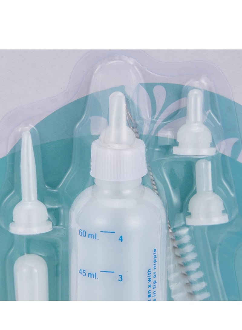 Bioline Feeding Bottle Nursing Bottle Kit For New Born Pets 2X60ml - Image 2