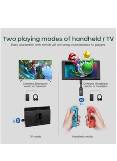 ماركة غير محددة متوافق مع PS5 سماعة لاسلكية محول الارسال دعم PS5 / PS4 / سويتش / PC استقبال لاسلكية بلوتوث محول  - Image 5