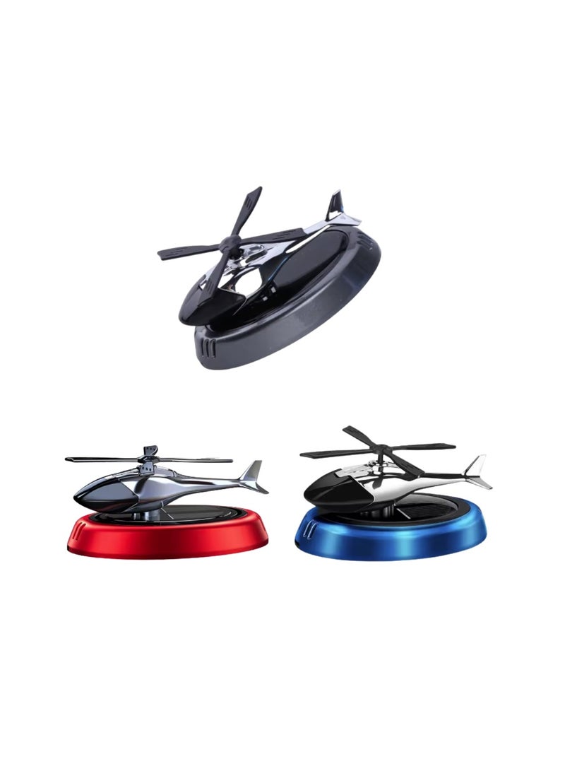 Solar Powered Car Diffuser Helicopter Red - Image 2