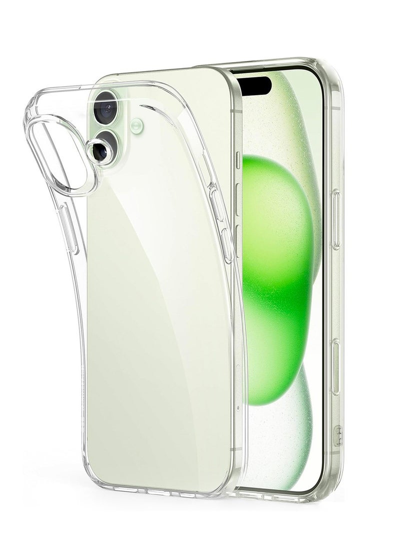 URBBKING Soft Flexible TPU Anti-Shock Slim Transparent Back Cover For iPhone 17 - Image 1