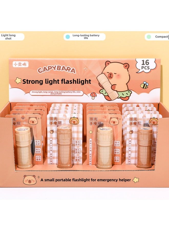 Generic - Refers To Creative Kappi Bala Flashlight 103 Small Flashlight Plastic Material Outdoor Lighting Mini Flashlight-Product Specifications:(order According To The Display Box In Multiples Of 16/box) Xz-40602 Capibala Flashlight 103 - Image 1