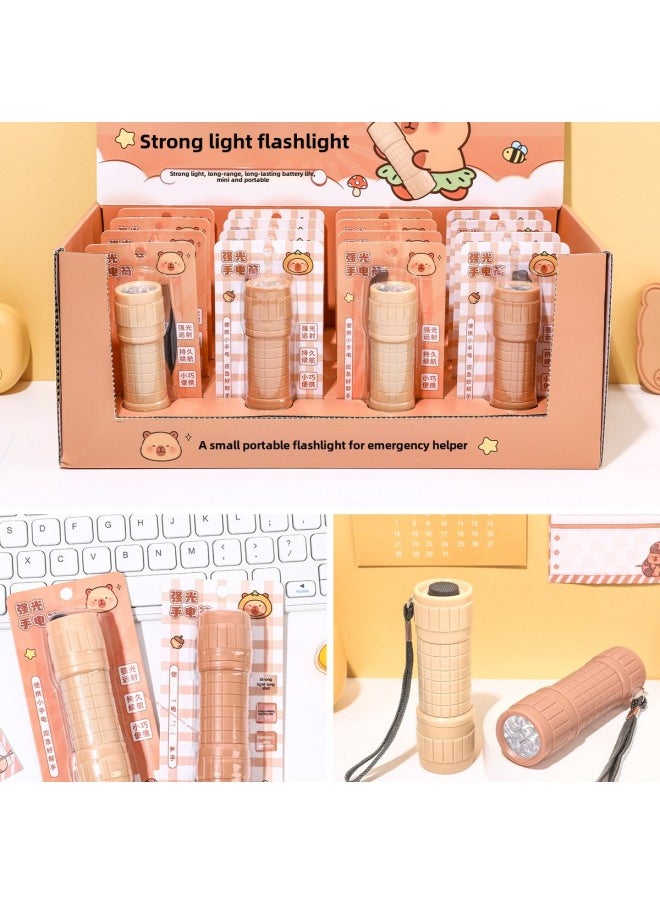 Generic - Refers To Creative Kappi Bala Flashlight 103 Small Flashlight Plastic Material Outdoor Lighting Mini Flashlight-Product Specifications:(order According To The Display Box In Multiples Of 16/box) Xz-40602 Capibala Flashlight 103 - Image 1