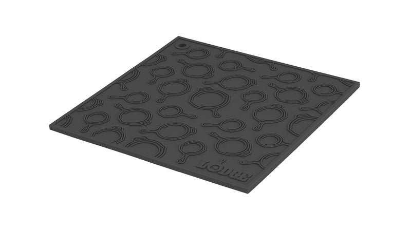 Lodge AS7SKT31 Square Silicone Skillet Trivet, 7" (Black) - Image 1