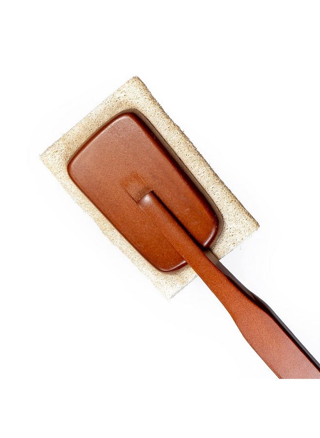 Brushman - Body Loofah Bath Brush With Long Wooden Handle Back Brush For Men & Women Shower Sponge Body Back Scrubber Gentle Exfoliator Wet & Dry Brushing(Ecp208) - Image 1
