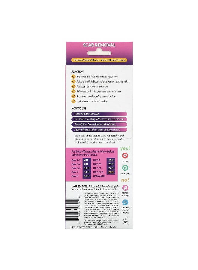 art naturals artnaturals, Scar Removal, 6 Reusable Sheets  - Image 2