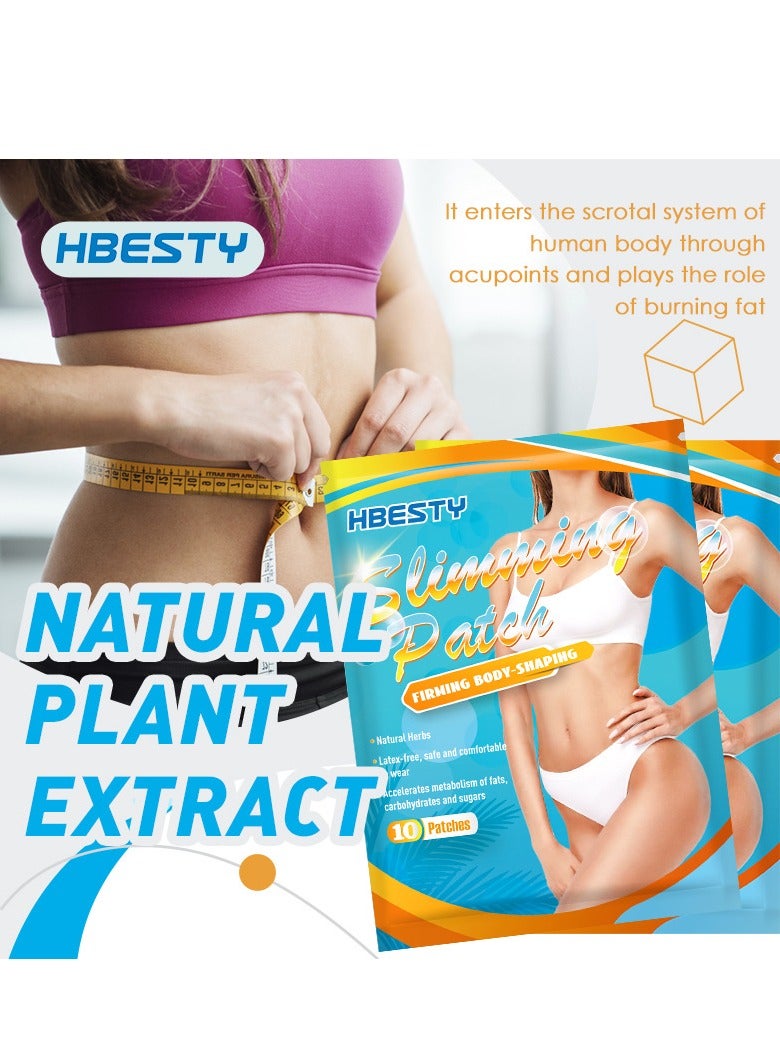 HBESTY 10pcs Wormwood Patch, Made Of Natural Mugwort, Effectively FIRMING BODY-SHAPING By Dispelling Moisture And Grease. - Image 5