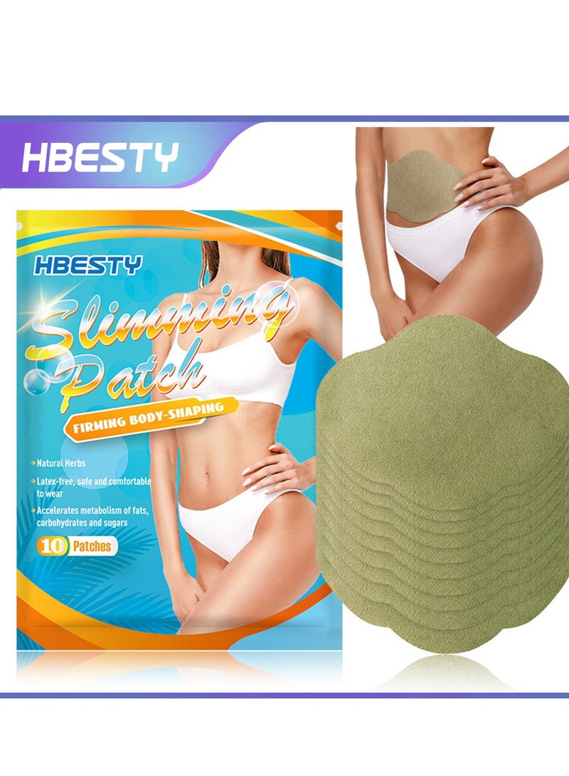 HBESTY 10pcs Wormwood Patch, Made Of Natural Mugwort, Effectively FIRMING BODY-SHAPING By Dispelling Moisture And Grease. - Image 1