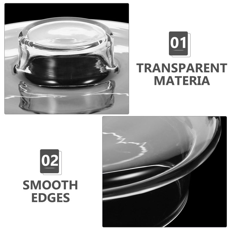 Glass Teapot Replacement Lid Clear Borosilicate Cover for Home Brewing Tea Kettle - Image 4