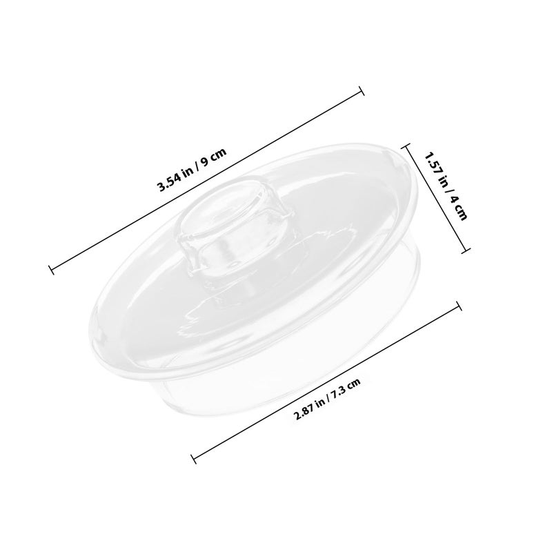 Glass Teapot Replacement Lid Clear Borosilicate Cover for Home Brewing Tea Kettle - Image 3