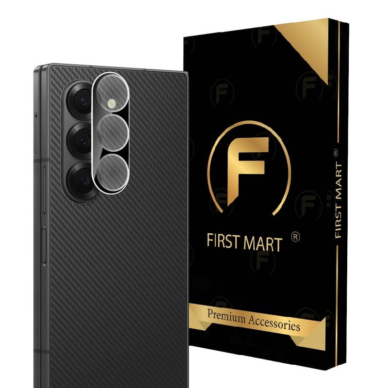FIRST MART Premium Camera Lens Protection For Samsung Galaxy Z Fold 6 (7.6 Inches) With Edge To Edge Coverage (Full Black) (Pack of 1) - Image 1