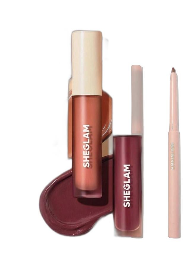 SHEGLAM Matte Allure Lip Duo – Liquid Lipstick & Creamy Liner Set - Image 1