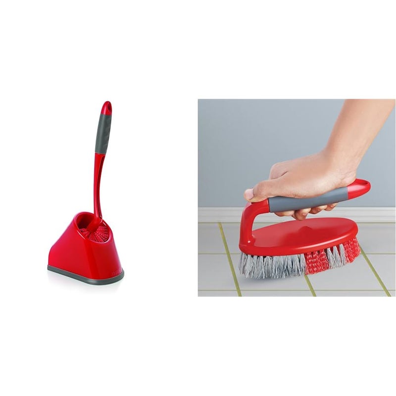 Cello Kleeno Angular Toilet Brush with Storage Stylish Design Rubberised handle for firm grip