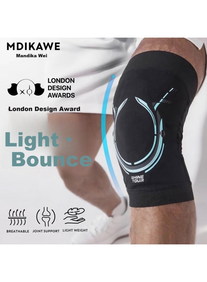 Mdikawe Knee Brace, Sports Warmth, Running Professional Protection, Meniscus Injury Prevention, For Men And Women, Specialized For Basketball And Badminton, Knee Support S - Image 1