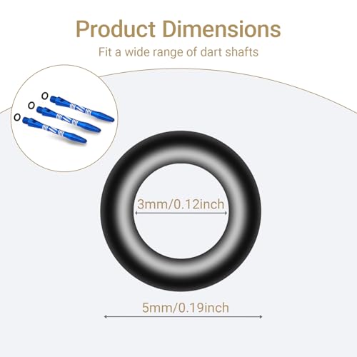 Wolftop Dart Accessory: O-Ring Applicator Tool + 200 Pcs 2BA Rubber O-Rings Dart Washers - Image 3